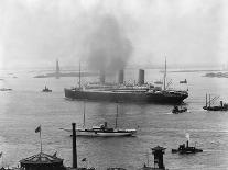 The S.S. Imperator in New York Harbor-A. Loeffler-Photographic Print