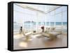 A Loft Apartment Interior with Seascape View-PlusONE-Framed Stretched Canvas