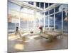 A Loft Apartment Interior with Seascape View-PlusONE-Mounted Photographic Print