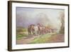 A Logging Team Returning Home-Charles James Adams-Framed Giclee Print