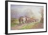 A Logging Team Returning Home-Charles James Adams-Framed Giclee Print