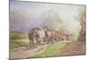 A Logging Team Returning Home-Charles James Adams-Mounted Giclee Print