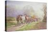 A Logging Team Returning Home-Charles James Adams-Stretched Canvas