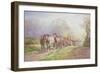 A Logging Team Returning Home-Charles James Adams-Framed Giclee Print