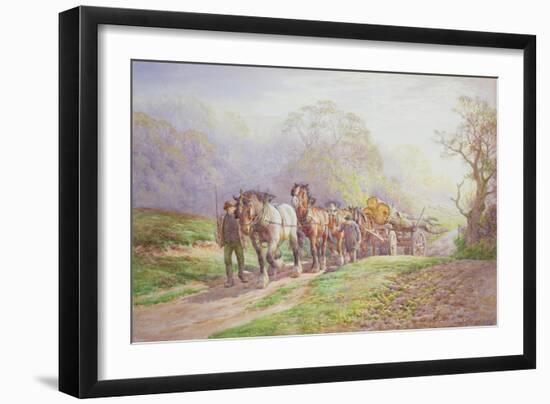 A Logging Team Returning Home-Charles James Adams-Framed Giclee Print