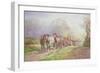 A Logging Team Returning Home-Charles James Adams-Framed Giclee Print