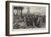 A London Fair, Friday at the Metropolitan Cattle Market-Charles Green-Framed Giclee Print