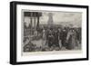 A London Fair, Friday at the Metropolitan Cattle Market-Charles Green-Framed Giclee Print