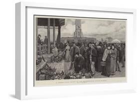 A London Fair, Friday at the Metropolitan Cattle Market-Charles Green-Framed Giclee Print