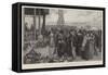 A London Fair, Friday at the Metropolitan Cattle Market-Charles Green-Framed Stretched Canvas