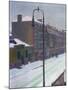 A London Street in Snow, 1917-Harold Gilman-Mounted Giclee Print