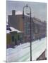 A London Street in Snow, 1917-Harold Gilman-Mounted Giclee Print