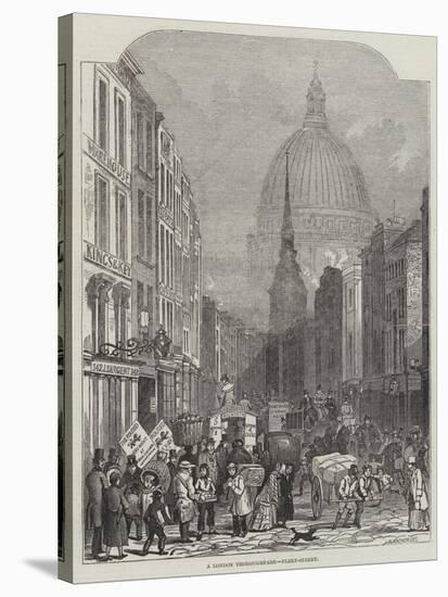A London Thoroughfare, Fleet-Street-John Wykeham Archer-Stretched Canvas