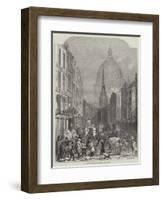 A London Thoroughfare, Fleet-Street-John Wykeham Archer-Framed Giclee Print