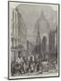 A London Thoroughfare, Fleet-Street-John Wykeham Archer-Mounted Giclee Print