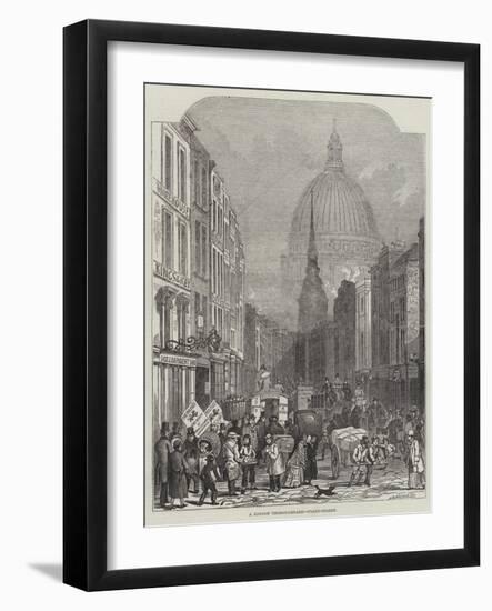 A London Thoroughfare, Fleet-Street-John Wykeham Archer-Framed Giclee Print