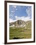 A Lone Backpacker Descends the Trail to Devil's Thumb Lake in the Indian Peaks Wilderness, Colorado-Andrew R. Slaton-Framed Photographic Print