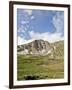 A Lone Backpacker Descends the Trail to Devil's Thumb Lake in the Indian Peaks Wilderness, Colorado-Andrew R. Slaton-Framed Photographic Print