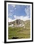 A Lone Backpacker Descends the Trail to Devil's Thumb Lake in the Indian Peaks Wilderness, Colorado-Andrew R. Slaton-Framed Photographic Print