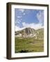 A Lone Backpacker Descends the Trail to Devil's Thumb Lake in the Indian Peaks Wilderness, Colorado-Andrew R. Slaton-Framed Photographic Print