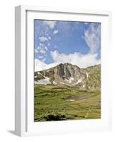 A Lone Backpacker Descends the Trail to Devil's Thumb Lake in the Indian Peaks Wilderness, Colorado-Andrew R. Slaton-Framed Photographic Print