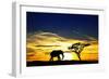 A Lone Elephant Africa-kesipun-Framed Photographic Print