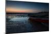 A Lone Fishing Boat at Dusk on Jericoacoara Beach-Alex Saberi-Mounted Photographic Print