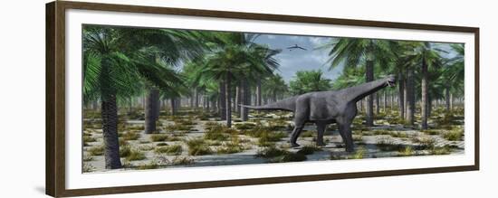 A Lone Herbivorous Camarasaurus Dinosaur-null-Framed Premium Giclee Print