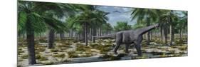 A Lone Herbivorous Camarasaurus Dinosaur-null-Mounted Premium Giclee Print