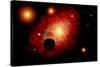 A Lone Planet Orbiting a Cluster of Red Giant Stars-null-Stretched Canvas
