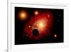 A Lone Planet Orbiting a Cluster of Red Giant Stars-null-Framed Art Print