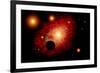 A Lone Planet Orbiting a Cluster of Red Giant Stars-null-Framed Art Print