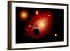 A Lone Planet Orbiting a Cluster of Red Giant Stars-null-Framed Art Print