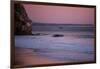 A Lone Wave Breaks Amongst The Pink Sky In Avila Beach, California-Daniel Kuras-Framed Premium Photographic Print