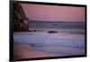 A Lone Wave Breaks Amongst The Pink Sky In Avila Beach, California-Daniel Kuras-Framed Premium Photographic Print