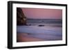 A Lone Wave Breaks Amongst The Pink Sky In Avila Beach, California-Daniel Kuras-Framed Photographic Print