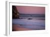 A Lone Wave Breaks Amongst The Pink Sky In Avila Beach, California-Daniel Kuras-Framed Photographic Print