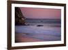 A Lone Wave Breaks Amongst The Pink Sky In Avila Beach, California-Daniel Kuras-Framed Photographic Print