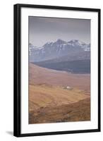 A Lonely House Sits in the Shadow of the Cuillins on the Isle of Skye-Julian Elliott-Framed Photographic Print