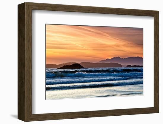 A Long Beach Sunset-Chuck Burdick-Framed Photographic Print