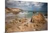 A Long Exposure During the Day by the Rock Formations Near Pedra Furada, Jericoacoara, Brazil-Alex Saberi-Mounted Photographic Print