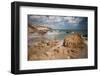 A Long Exposure During the Day by the Rock Formations Near Pedra Furada, Jericoacoara, Brazil-Alex Saberi-Framed Photographic Print