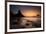 A Long Exposure of Morro Do Pico on Fernando De Noronha at Sunset-Alex Saberi-Framed Photographic Print