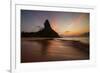 A Long Exposure of Morro Do Pico on Fernando De Noronha at Sunset-Alex Saberi-Framed Photographic Print