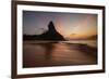 A Long Exposure of Morro Do Pico on Fernando De Noronha at Sunset-Alex Saberi-Framed Photographic Print