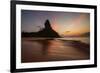 A Long Exposure of Morro Do Pico on Fernando De Noronha at Sunset-Alex Saberi-Framed Photographic Print