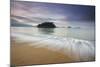 A Long Exposure of Praia Da Justa Beach at Sunrise-Alex Saberi-Mounted Photographic Print