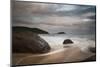 A Long Exposure of Praia Prumirim at Sunset in Ubatuba, Brazil-Alex Saberi-Mounted Photographic Print