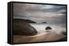 A Long Exposure of Praia Prumirim at Sunset in Ubatuba, Brazil-Alex Saberi-Framed Stretched Canvas