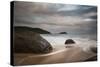 A Long Exposure of Praia Prumirim at Sunset in Ubatuba, Brazil-Alex Saberi-Stretched Canvas